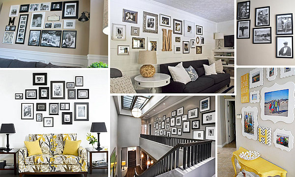 Hanging pictures deals on walls