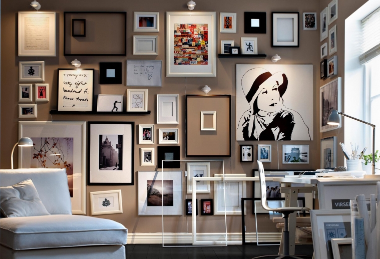 The Art of Art Creating a Wall Display Hire a Hubby