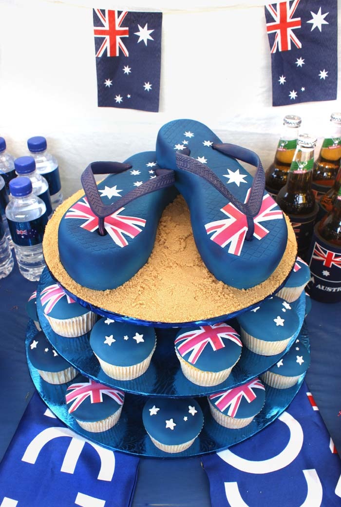Australia Day Thong Cake by Verusca
