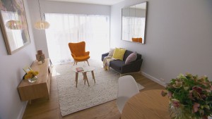 The Block - Tim + Anastasia's Living/Dining Room