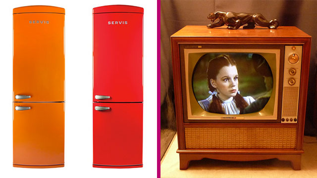 1950s Australian Fridge and 1965s Colour Television