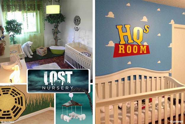 Lost TV and Toy Story Movie Themed Nurseries