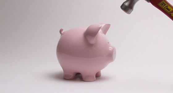 End of Financial Year - Piggy Bank