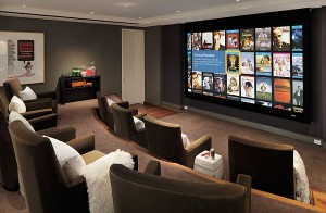 Big Screen TV Games Room