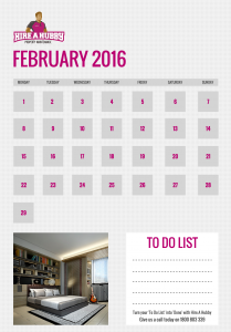 February 2016 Calendar