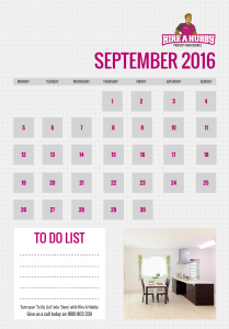 September 2016 Calendar
