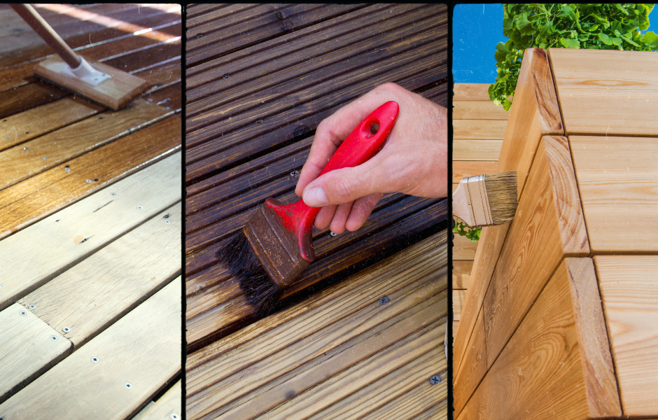 Autumn Home Maintenance - Reseal decks, wooden furniture, wooden retaining walls, and garden beds.