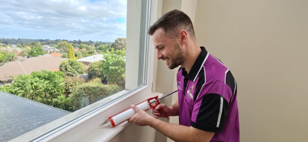 Sealing your windows can make a big difference in room temperature.