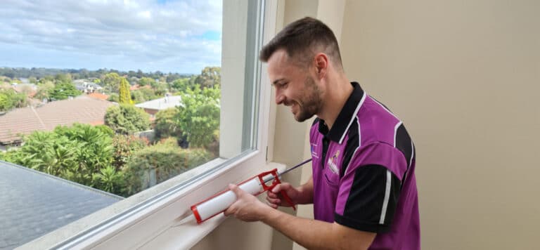 Sealing your windows can make a big difference in room temperature.