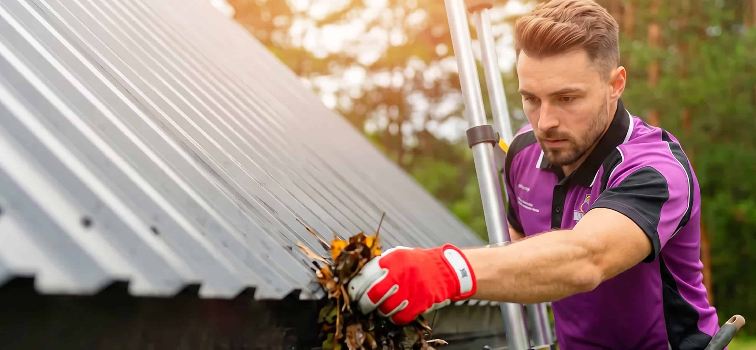 Clear out the leaves and debris now to prevent water damage.