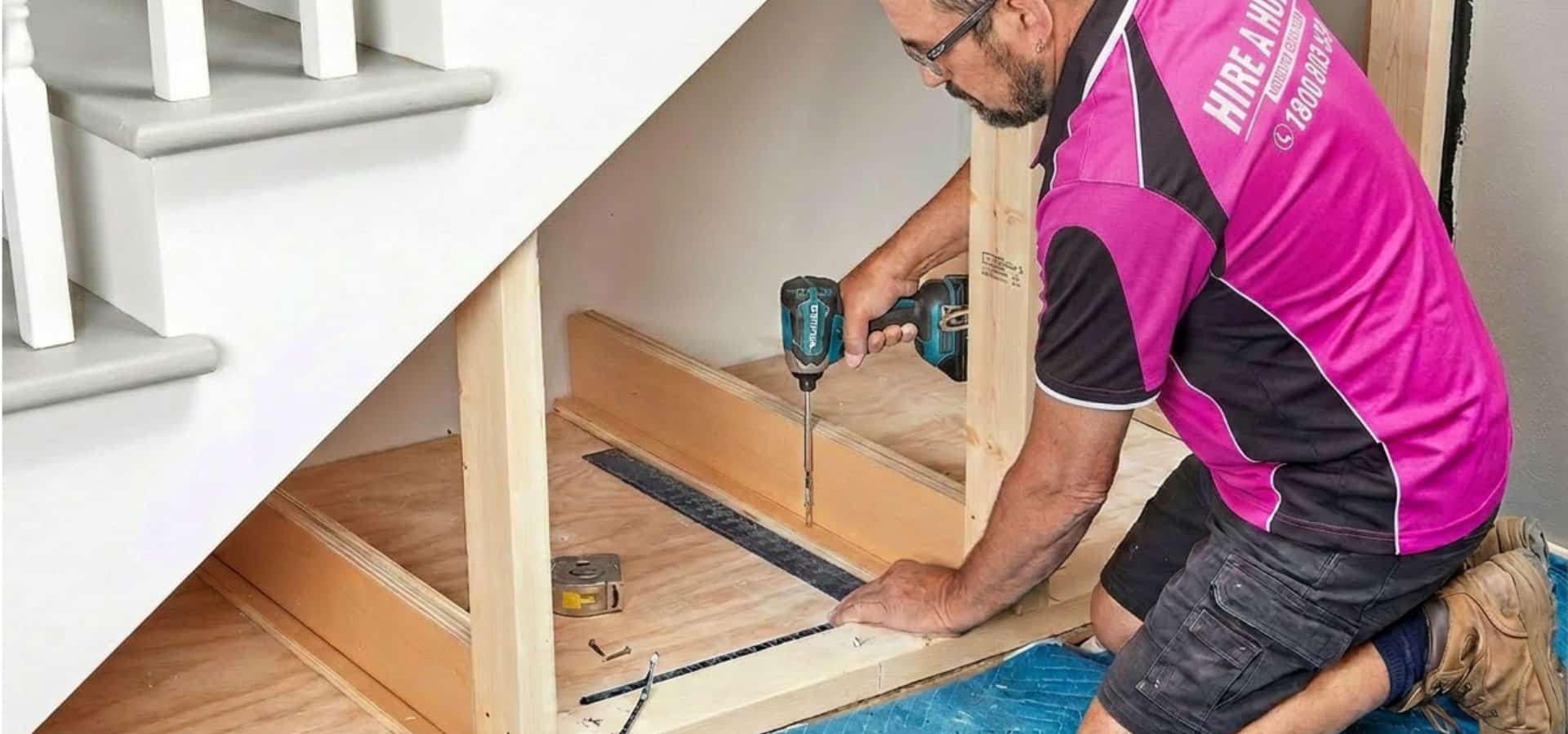 The space beneath your staircase is perfect for storing shoes, linen, or bulky items.